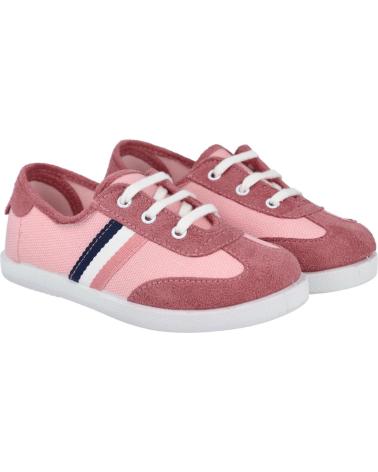 Deportivas de Niña ANDREA RUIZ 368 ZAPATILLAS DE LONA PARA NIÑAS ROSA