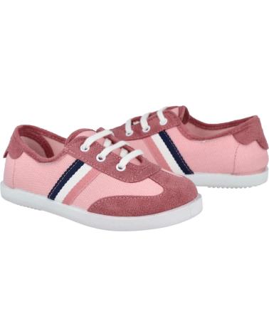 Deportivas de Niña ANDREA RUIZ 368 ZAPATILLAS DE LONA PARA NIÑAS ROSA