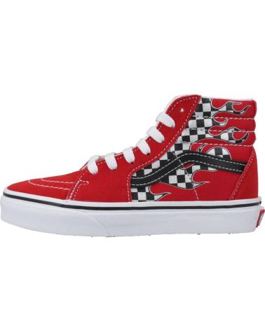 Sportivo per Bambino VANS OFF THE WALL ZAPATILLAS NINO VANS MODELO SK8-HI REFLECT CHECK FLAME COLOR RCNGRD