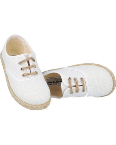 Esportes  de Meniño andrea ruiz 260-L ALPARGATAS DE YUTE PARA NIÑO BLANCO