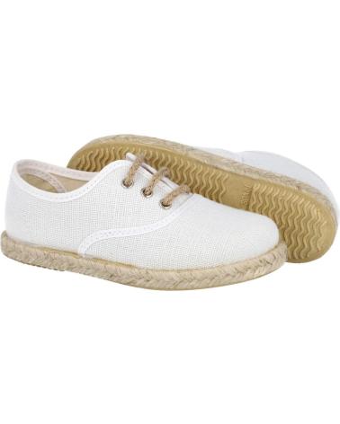 Esportes  de Meniño andrea ruiz 260-L ALPARGATAS DE YUTE PARA NIÑO BLANCO