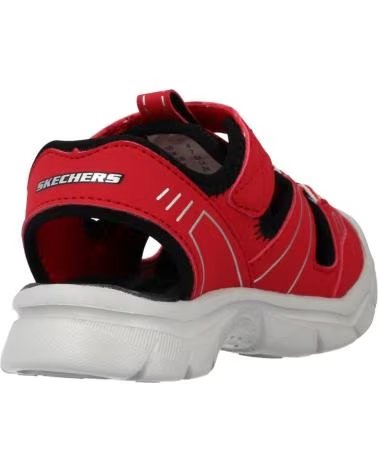 SANDÁLIAS ESPORTIVAS SKECHERS 406520210012 VERMELHAS AJUSTÁVEIS ROJO