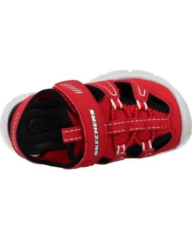 SANDÁLIAS ESPORTIVAS SKECHERS 406520210012 VERMELHAS AJUSTÁVEIS ROJO