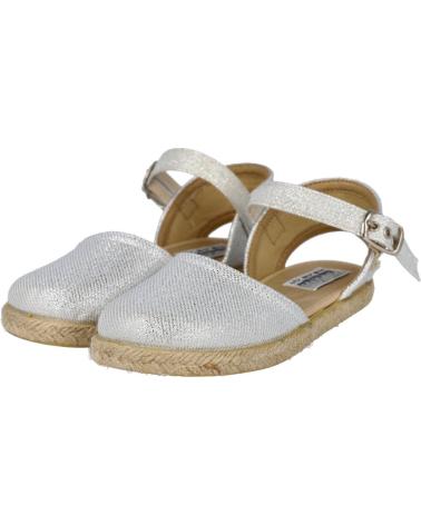Zapatos de Niña ANDREA RUIZ 263-L ALPARGATAS YUTE NIÑA PLATA