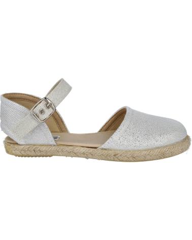 Zapatos de Niña ANDREA RUIZ 263-L ALPARGATAS YUTE NIÑA PLATA