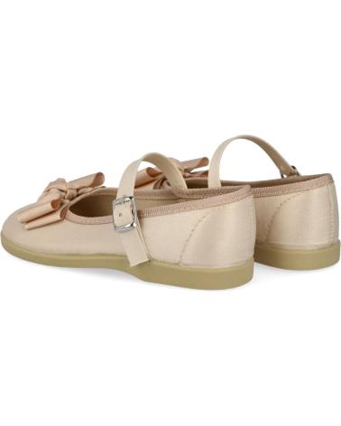 ANDREA RUIZ 980 BEIGE CANVAS MARY JANE SCHUHE MIT SCHLEIFE BEIG