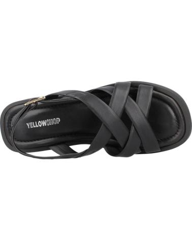 Woman Sandals YELLOW SANDALIAS MUJER MODELO MIL COLOR NEGRO