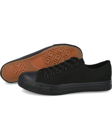 Sportivo per Uomo L&R SHOES ZAPATILLAS LONA DF2001-4 HOMBRE NEGRO