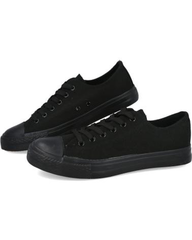Sportivo per Uomo L&R SHOES ZAPATILLAS LONA DF2001-4 HOMBRE NEGRO