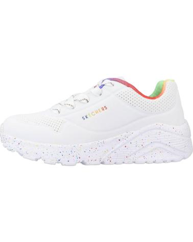 Sportivo per Bambina SKECHERS ZAPATILLAS NINA MODELO UNO LITE COLOR BLANCO WMLT