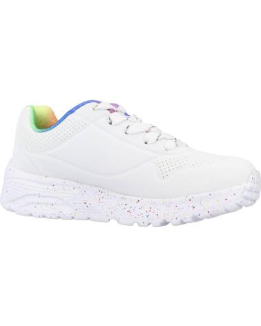 Sportivo per Bambina SKECHERS ZAPATILLAS NINA MODELO UNO LITE COLOR BLANCO WMLT