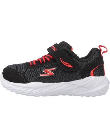 Sportif pour Garçon SKECHERS ZAPATILLAS NINO MODELO 407308N COLOR NEGRO BKRD