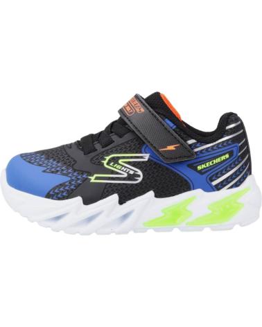 Sportivo per Bambino SKECHERS ZAPATILLAS NINO MODELO FLEX-GLOW BOLT COLOR NEGRO BKBL