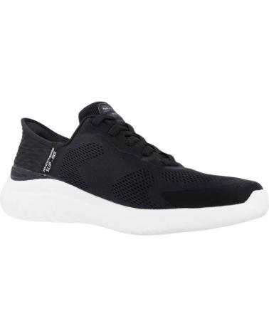 SKECHERS SLIP-INS 232459S BKW BLACK BKW