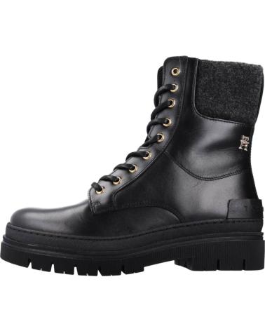 Stivaletti per Donna TOMMY HILFIGER BOTINES MUJER MODELO FEMININE FELT LACE UP BOOTIE COLOR NEGR BDS