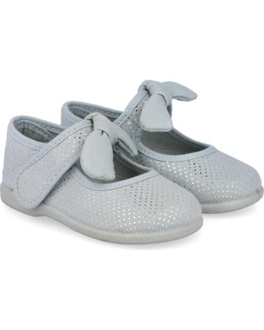 Schuhe für Mädchen ANDREA RUIZ 955-P MERCADITAS LONA NIÑA GRIS
