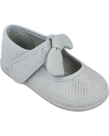 Zapatos de Niña ANDREA RUIZ 955-P MERCADITAS LONA NIÑA GRIS
