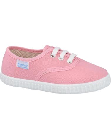 Esportes  de Menina ANGELITOS 121 ZAPATILLAS DE CORDONES PARA NIÑA ROSA