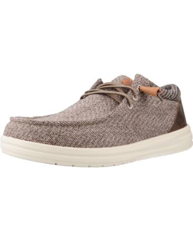 HEY DUDE WALLY GRIP WOOL MOKASSINS BRAUN TAN TAN