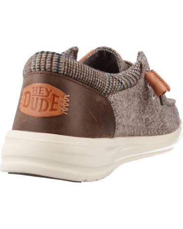 HEY DUDE WALLY GRIP WOOL MOKASSINS BRAUN TAN TAN