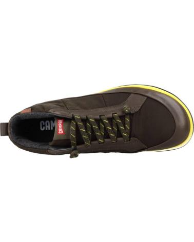 Stiefel-De-Hombre-CAMPER-BOTIN-CASUAL-DE-PIEL-Y-TEXTIL-CON-FORRO-PRIMALOFT-Y-SUELA-GREEN