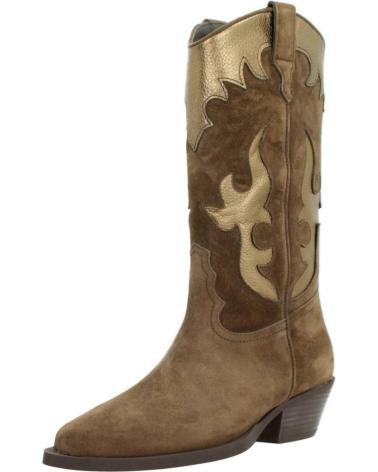 Stivali per Donna ALPE 2088 BOTA COWBOY DE ANTE Y PIEL CON TACON CUBANO CASTANA
