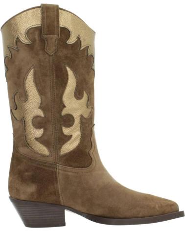 Stivali per Donna ALPE 2088 BOTA COWBOY DE ANTE Y PIEL CON TACON CUBANO CASTANA