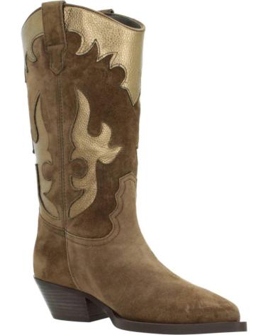 Stivali per Donna ALPE 2088 BOTA COWBOY DE ANTE Y PIEL CON TACON CUBANO CASTANA