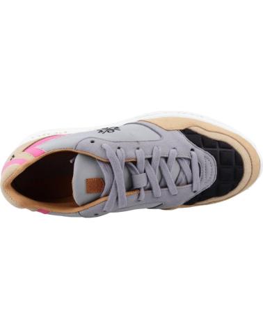 POPA ZAPATILLAS MUJER MODELO LMANZOR CONCHET COLOR GRIS NEGRO