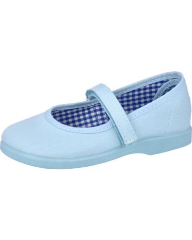 Sapatos de Menina ANDREA RUIZ 950 MERCEDITAS LONA NIÑA CELESTE
