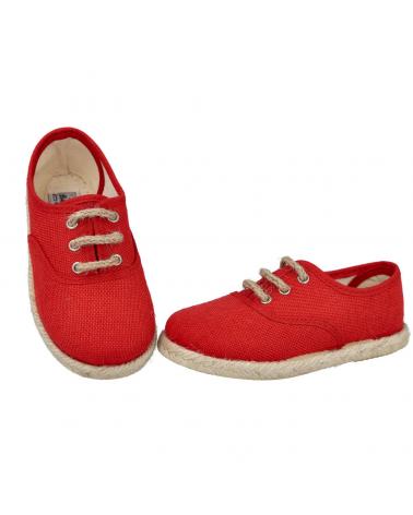 Zapatos de Niño ANDREA RUIZ 260-L ALPARGATAS DE YUTE PARA NIÑO ROJO