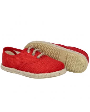 Zapatos de Niño ANDREA RUIZ 260-L ALPARGATAS DE YUTE PARA NIÑO ROJO