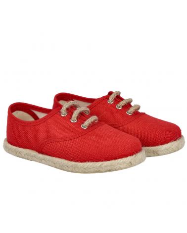 Zapatos de Niño ANDREA RUIZ 260-L ALPARGATAS DE YUTE PARA NIÑO ROJO