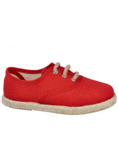 Zapatos de Niño ANDREA RUIZ 260-L ALPARGATAS DE YUTE PARA NIÑO ROJO