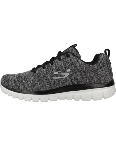 Trainers-De-Mujer-SKECHERS-ZAPATILLAS-GRACEFUL-TWISTED-FORTUNE-COLOR-NEGRO-BKW-BKW