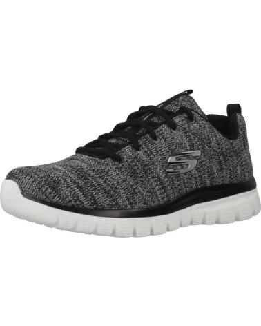 Trainers-De-Mujer-SKECHERS-ZAPATILLAS-GRACEFUL-TWISTED-FORTUNE-COLOR-NEGRO-BKW-BKW