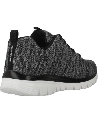 Trainers-De-Mujer-SKECHERS-ZAPATILLAS-GRACEFUL-TWISTED-FORTUNE-COLOR-NEGRO-BKW-BKW