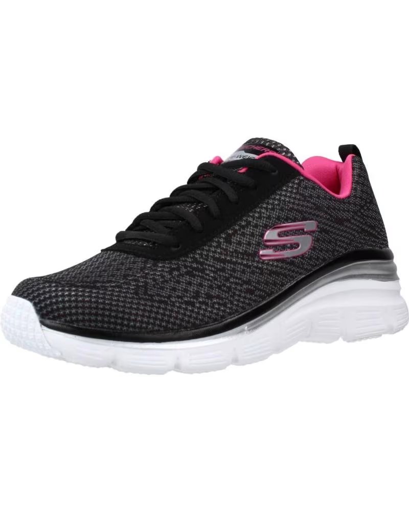 SNEAKERS SKECHERS FASHION FIT-BOLD BOUNDARIES DONNA NERO BKHP