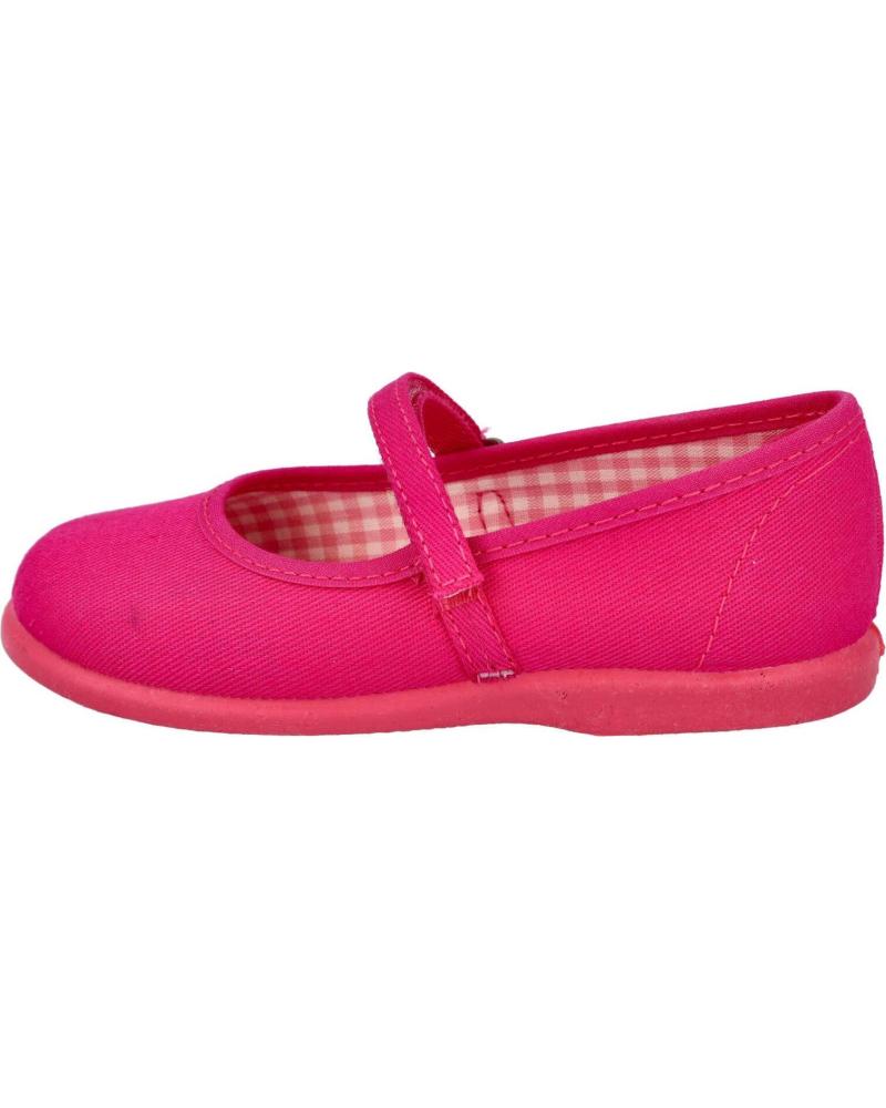 Bailarinas de Niña ANDREA RUIZ 950 MERCEDITAS LONA NIÑA FUXIA