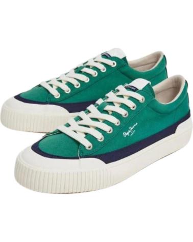 Zapatillas-Deporte-De-Hombre-PEPE-JEANS-DEPORTIVOS-CASUAL-BEN-BAND-PMS31043-VERDE-OSCURO