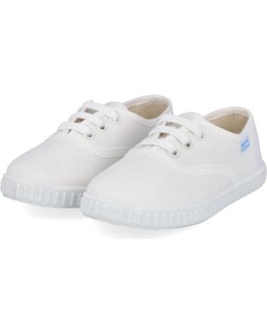 Sapatos de Menino ANGELITOS 121 ZAPATILLAS DE CORDONES PARA NIÑO BLANCO