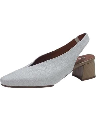 Sandali per Donna DCHICAS ZAPATO VESTIR DE PIEL CON TACON BLANCO