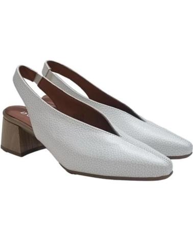 Sandali per Donna DCHICAS ZAPATO VESTIR DE PIEL CON TACON BLANCO
