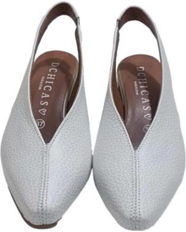 Sandali per Donna DCHICAS ZAPATO VESTIR DE PIEL CON TACON BLANCO