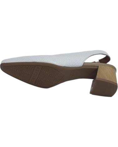 Sandali per Donna DCHICAS ZAPATO VESTIR DE PIEL CON TACON BLANCO