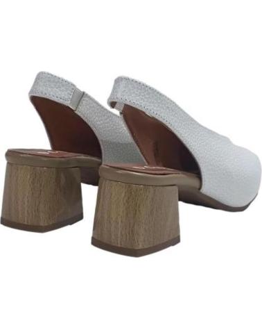 Sandali per Donna DCHICAS ZAPATO VESTIR DE PIEL CON TACON BLANCO