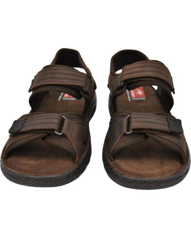 Sandalias-De-Hombre-FLUCHOS---SANDALIAS-DE-PIEL-PARA-HOMBRE-PLANTILLA-ACOLCHAD-MARRON-NEGRO