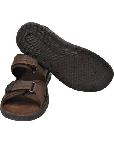 Sandalias-De-Hombre-FLUCHOS---SANDALIAS-DE-PIEL-PARA-HOMBRE-PLANTILLA-ACOLCHAD-MARRON-NEGRO