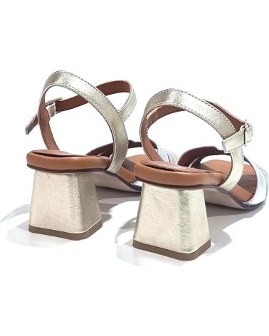 Sandali per Donna DCHICAS SANDALIA VESTIR DE PIEL CON TACON SAHARA PLATA