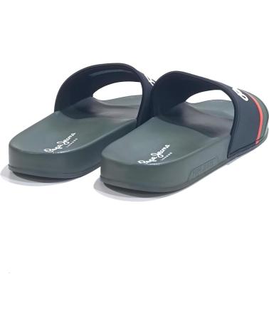 Zehansandalen-Madchen-De-Hombre-PEPE-JEANS-CHANCLAS-HOMBRE-SLIDER-PORTOBELLO-PMS70123-VERDE-VERDE